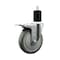 Service Caster 5'' Gray Poly Swivel 1-3/4'' Expanding Stem Caster Total Lock Brake SCC-EXTTL20S514-PPUB-134 - alternate 1
